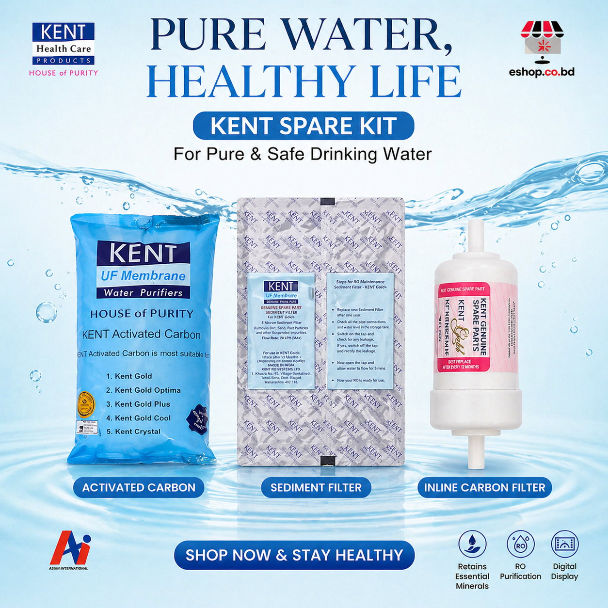 KENT Gold Plus Replacement KIT Box