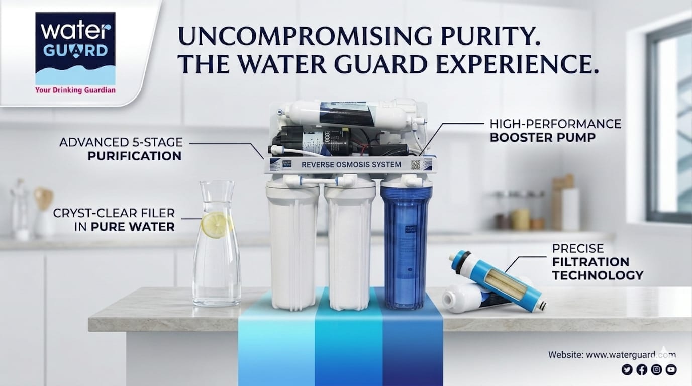 WATER GUARD 5 Stage RO Water Purifier – 75 GPD White