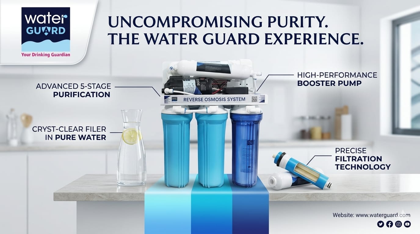 WATER GUARD 5 Stage RO Water Purifier – 75 GPD Light