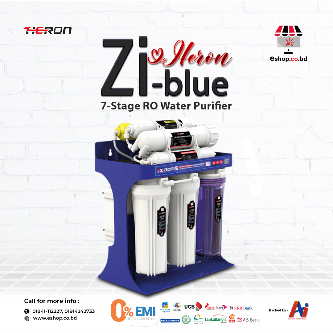 Heron ZI 7-Stage RO Water Purifier (Blue)