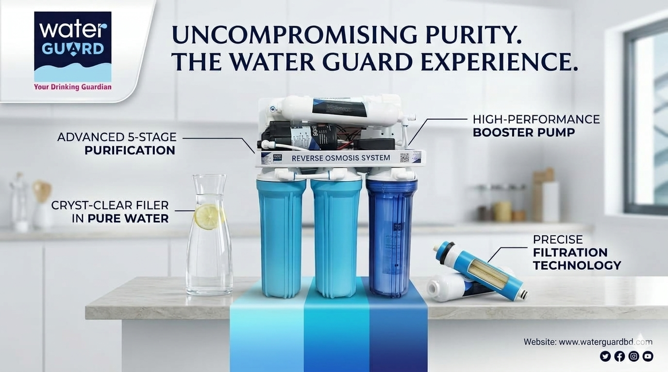 WATER GUARD 5 Stage RO Water Purifier – 75 GPD Light