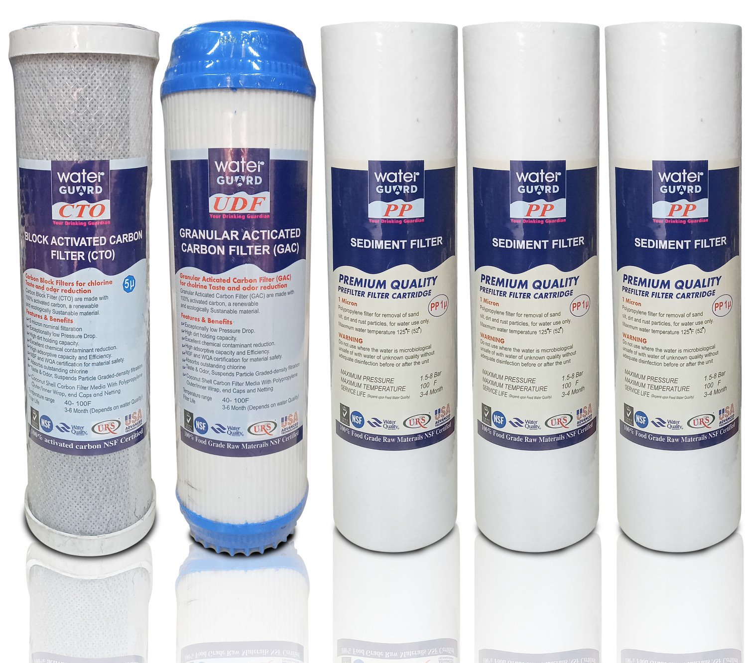 COMBO OFFER 5 PCS WATER GUARD (PP,UDF,CTO)