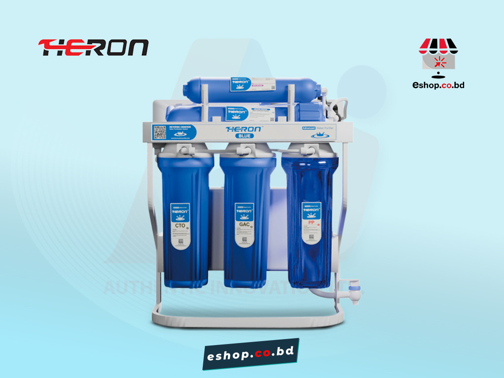 HERON BLUE RO Water Purifier – 75 GPD for Safe, Pure & Mineral-Rich Drinking Water