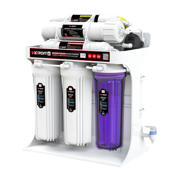 Heron ZI 7‑Stage RO Water Purifier (White) – Best RO Water Purifier for Home | Clean & Mineral Drinking Water